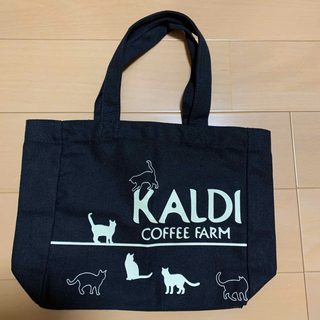 カルディ(KALDI)のカルディ KALDI ネコの日 猫の日 バッグトートバッグ ランチトート 黒 猫(トートバッグ)