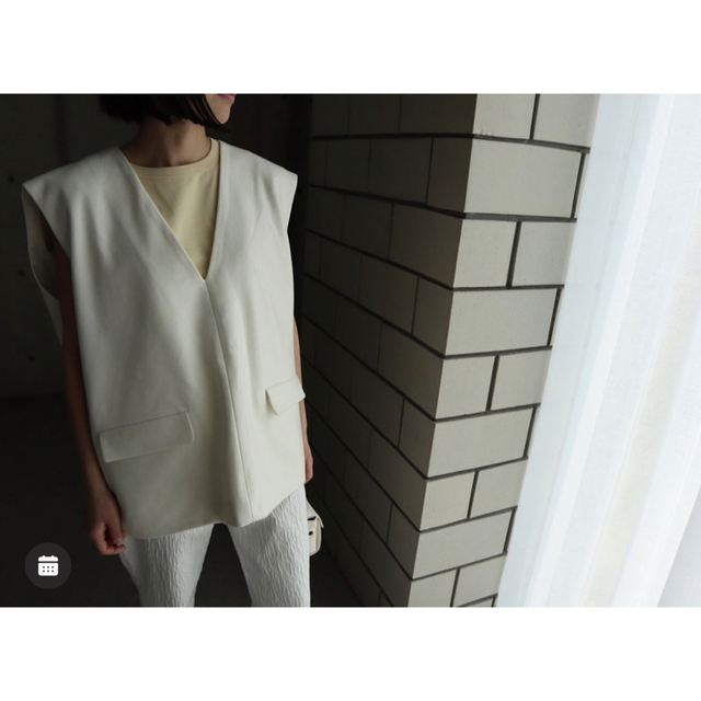 アウトレット最安 ella ボンディングジレ 白 - slimcapilar.com.br