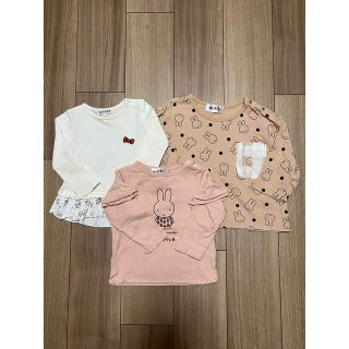 ミッフィー(miffy)の長袖トップス３枚セット ミッフィー90、ミッフィー95、サンリオ90(Tシャツ/カットソー)