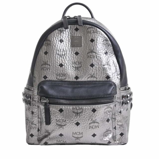 最適な材料 MCM - エムシーエム リュックサック シルバー×黒 リュック+