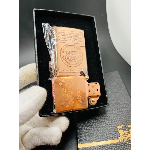 ラッキーストライク　インサイドユニット銅色　オイルライター【新品未使用】のサムネイル