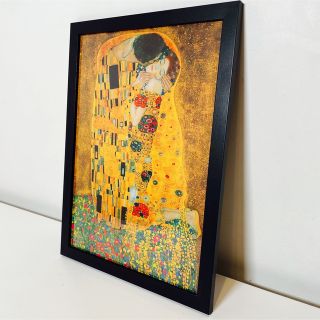 【額付きポスター】接吻 クリムト(新品)(絵画/タペストリー)