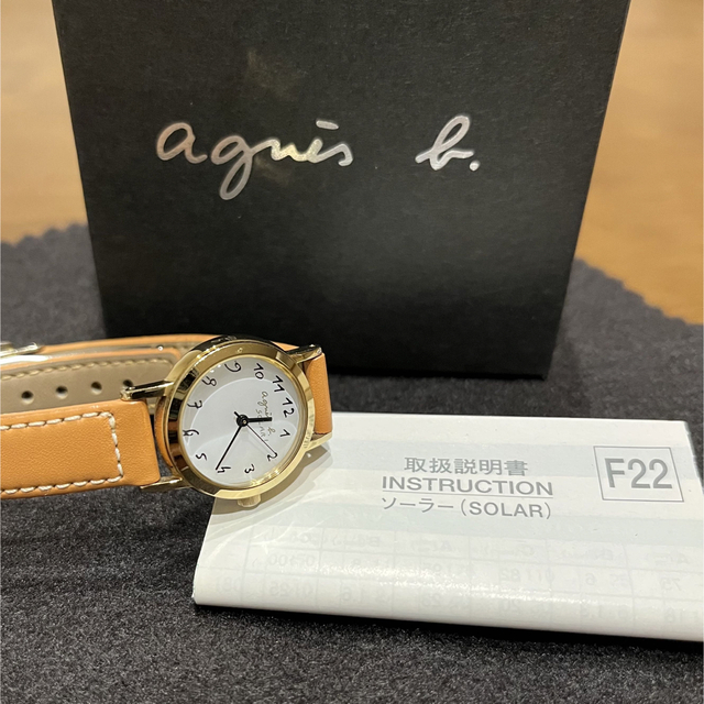 agnes b.(アニエスベー)のアニエスベー 腕時計☆レディース ブラウン ソーラー レディースのファッション小物(腕時計)の商品写真