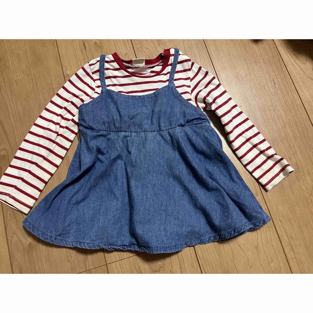 mou jon jon(ムージョンジョン)の子供服　女の子　長袖　95㎝ キッズ/ベビー/マタニティのキッズ服女の子用(90cm~)(Tシャツ/カットソー)の商品写真