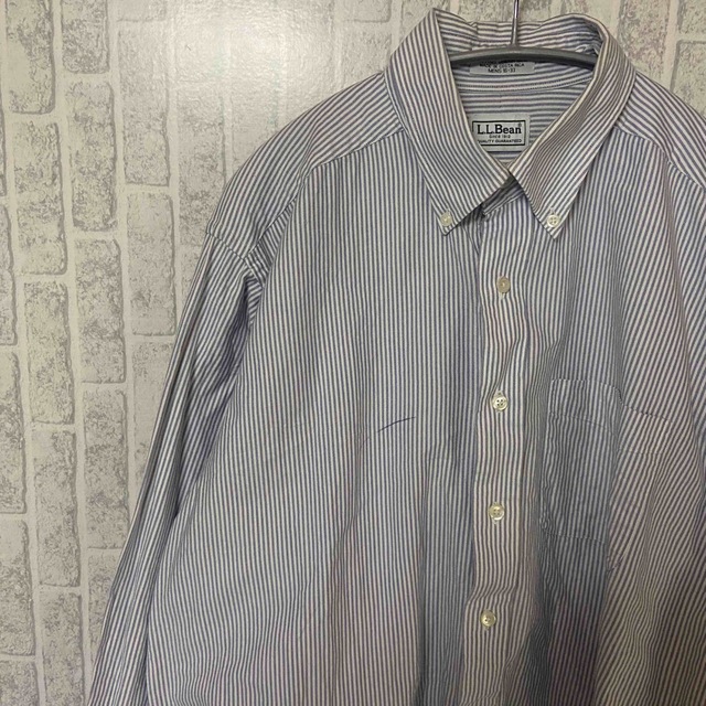 L.L.Bean(エルエルビーン)のR79 L.L.Bean ストライプシャツ 古着 オーバーサイズシャツ メンズのトップス(シャツ)の商品写真