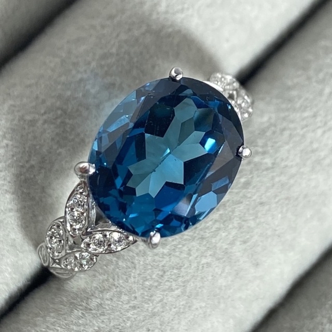 【20-31】トパーズ　ダイヤモンド　リング　5.0ct　D0.15ct レディースのアクセサリー(リング(指輪))の商品写真