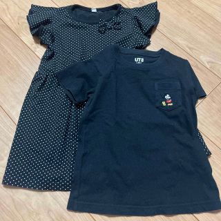 ユニクロ(UNIQLO)の子供服　Tシャツ　ワンピース　100㎝(Tシャツ/カットソー)