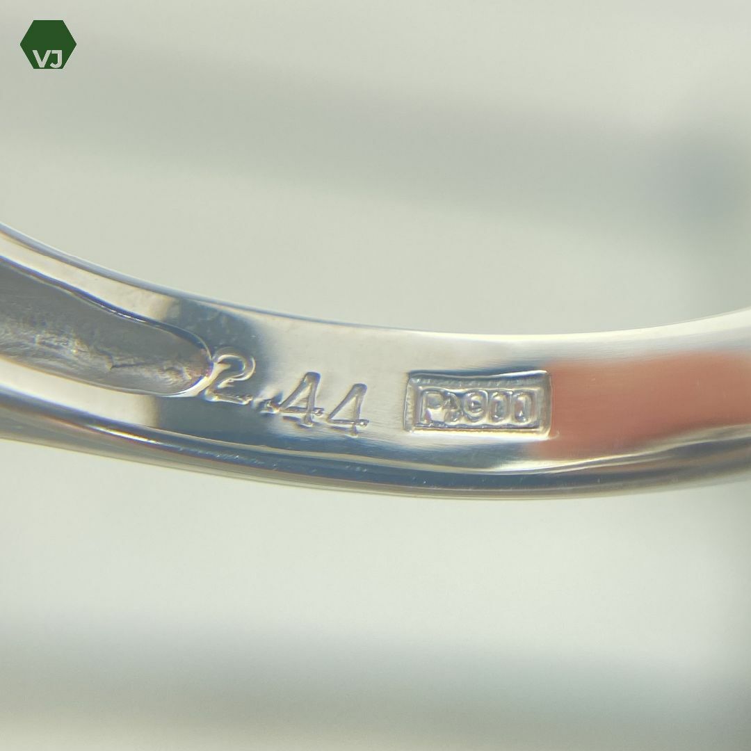 【20-37】グリーンサファイア　ダイヤ　リング　S2.44ctD0.22ct  レディースのアクセサリー(リング(指輪))の商品写真