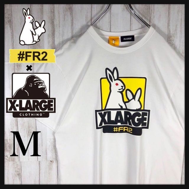 美品] FR2 XLARGE コラボ Tシャツ ビックプリント◎ 存在感◎ 新作人気