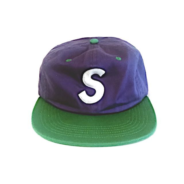 SUPREMEシュプリーム S LOGO 6-PANELキャップ パープル