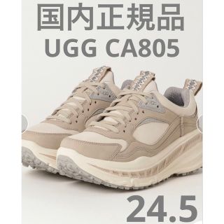 アグ(UGG)のアグ UGG スニーカー   CA805 ヌバック　レザー　ベージュ　24.5(スニーカー)