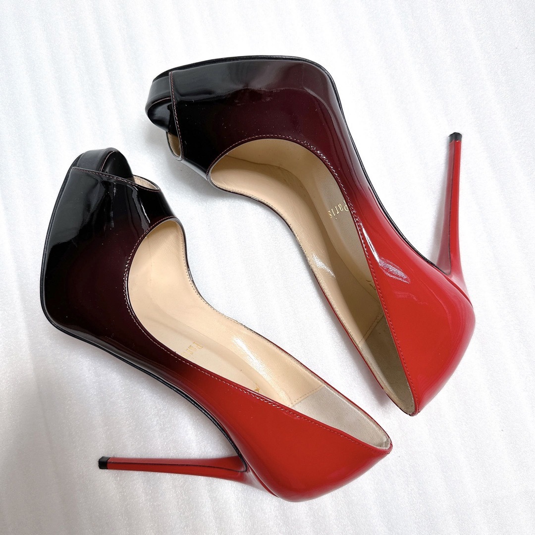 Christian Louboutin(クリスチャンルブタン)のクリスチャンルブタン　ハイヒール　サンダル　パンプス　オープントゥ　極美品 レディースの靴/シューズ(ハイヒール/パンプス)の商品写真