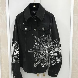 CHANEL - 美品 CHANEL シャネル ホワイトコットン デニム ジレ