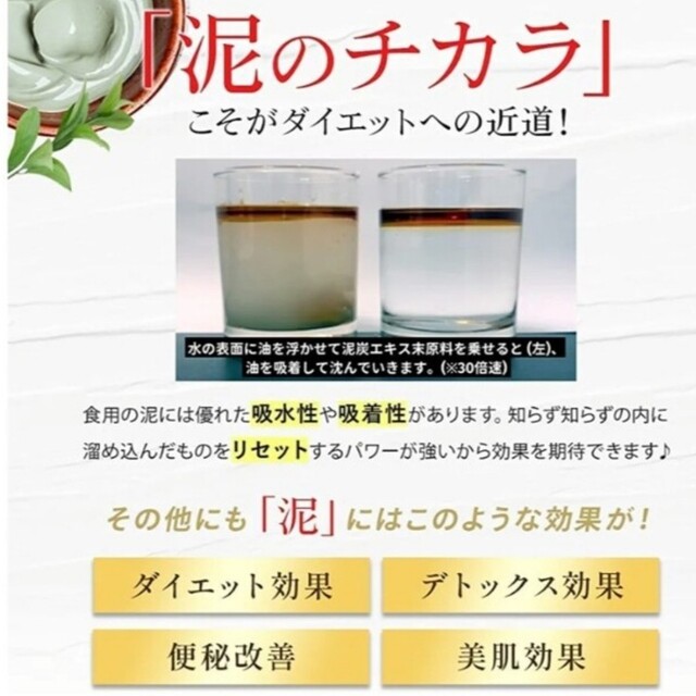 飲む泥パック ドリンクレイ 置き換えダイエットドリンク 新品お試し2包 健康食品 コスメ/美容のダイエット(ダイエット食品)の商品写真