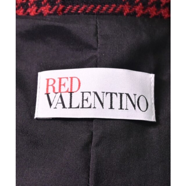 RED VALENTINO コート（その他） 40(M位) 赤x黒(チェック) 2