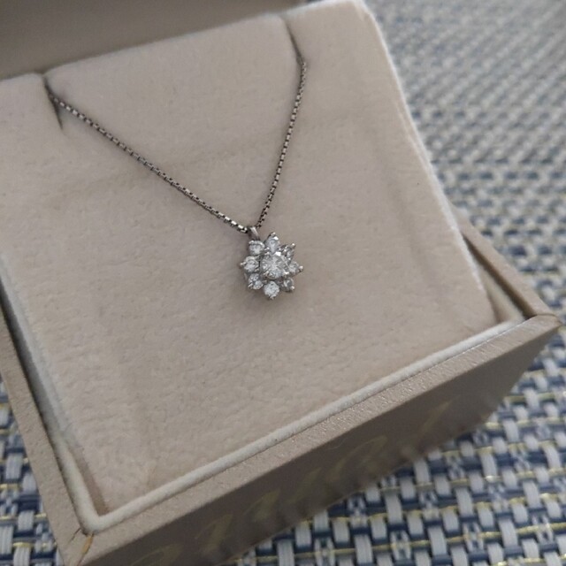 ジェイプレス　プラチナダイヤモンドネックレス　0.26ct　0