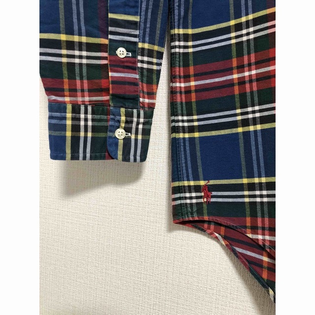 ポロ ラルフローレン BIG OXFORD SHIRT シャツ M 90s 開襟 【年間