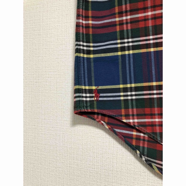 ポロ ラルフローレン BIG OXFORD SHIRT シャツ M 90s 開襟 【年間