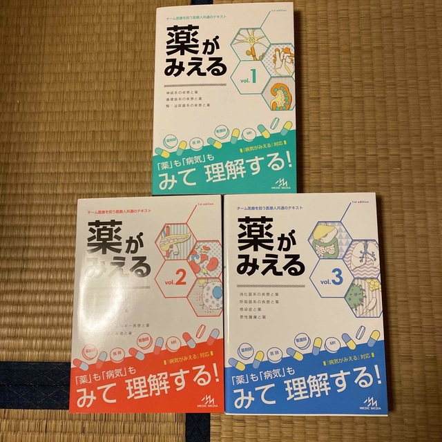 薬がみえる vol. 1, 2, 3(3冊)