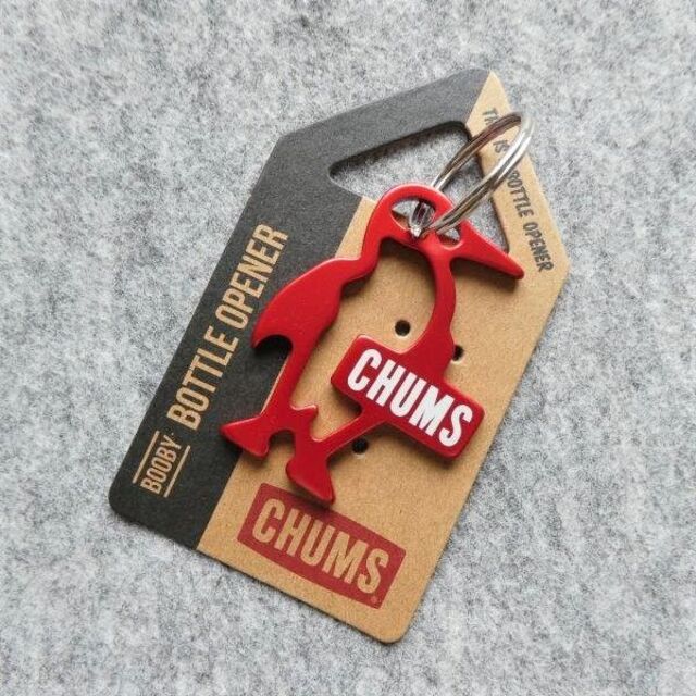 CHUMS(チャムス)の2点セット CHUMS キーホルダー CH62-1193 BK RED 未使用 メンズのファッション小物(キーホルダー)の商品写真