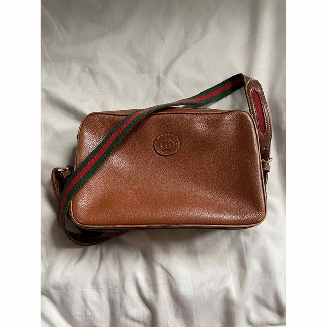 OLD GUCCI オールド グッチ ショルダーバッグ シェリーライン 女性に