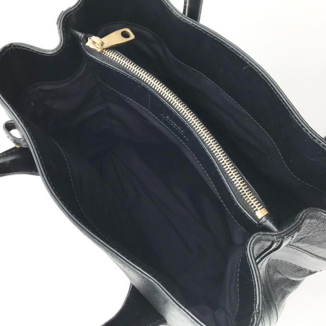 【極美品】BALLY バリー フォーマル ハンドバッグ ブラック チャーム付き