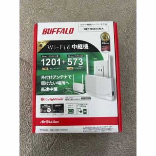 バッファロー(Buffalo)のBUFFALO Wi-Fi 6 対応中継機 WEX-1800AX4EA(PC周辺機器)