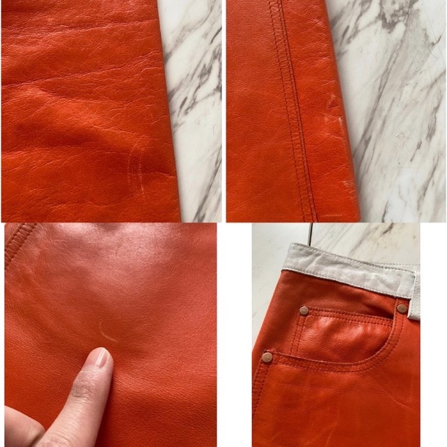 Jean-Paul GAULTIER - vintage 00s Jean Paul Gaultier レザーパンツの