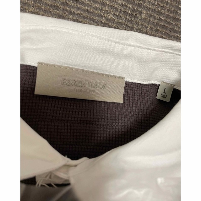 FEAR OF GOD - エッセンシャルズ ワッフル ニット ラグビー シャツ