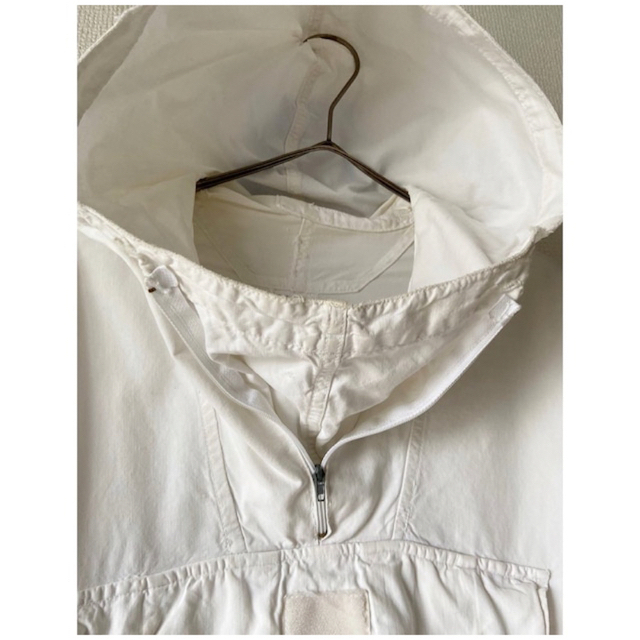MILITARY(ミリタリー)の希少 vintage ユーロミリタリー ホワイト スモックパーカー ジャケット メンズのジャケット/アウター(ミリタリージャケット)の商品写真