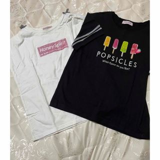 メゾピアノジュニア(mezzo piano junior)のpom ponette junior  半袖Tシャツ２枚　サイズL(160)(Tシャツ/カットソー)