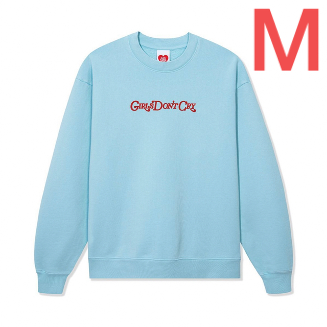 Girls Don’t Cry  Angel Crewneck  青色　Mサイズ