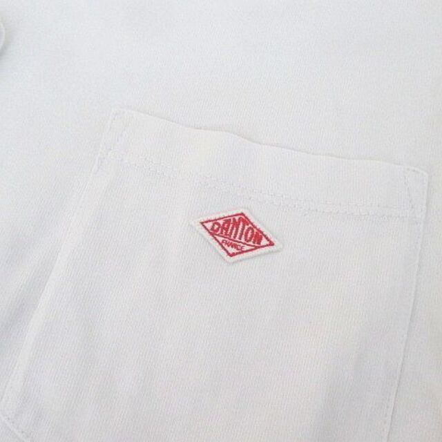 DANTON(ダントン)のDANTON 半袖 カットソー Tシャツ 白系 ホワイト 胸ポケット メンズのトップス(Tシャツ/カットソー(半袖/袖なし))の商品写真
