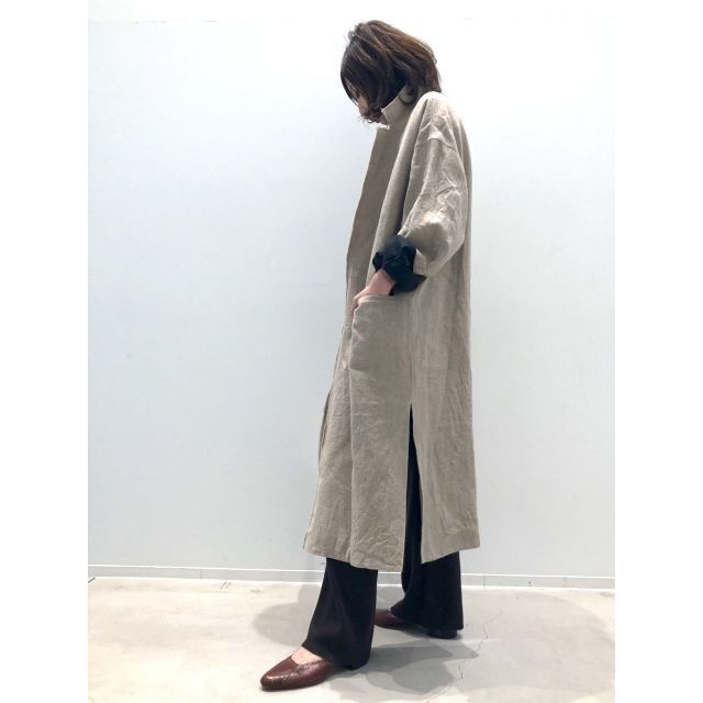 L'Appartement DEUXIEME CLASSE(アパルトモンドゥーズィエムクラス)のL'Appartement Lisiere Volume Linen Coat レディースのジャケット/アウター(その他)の商品写真