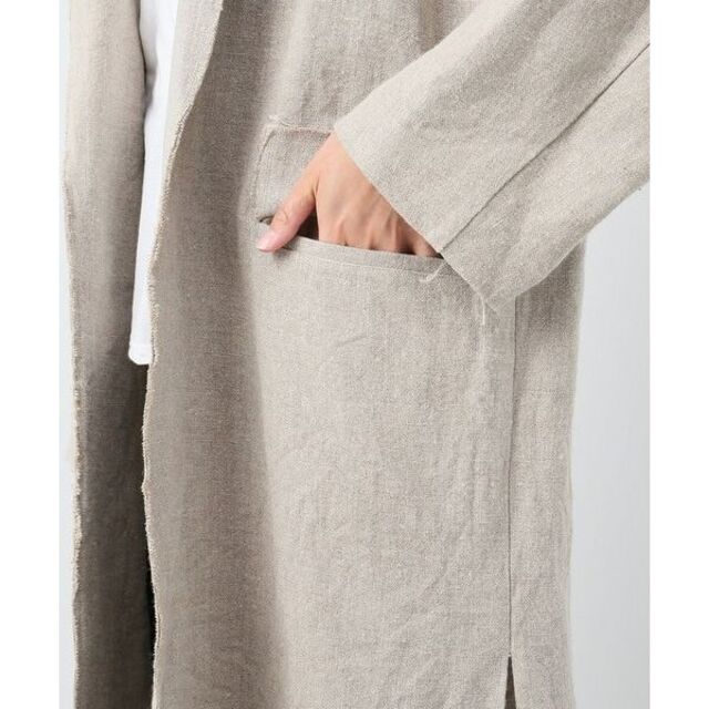 L'Appartement DEUXIEME CLASSE(アパルトモンドゥーズィエムクラス)のL'Appartement Lisiere Volume Linen Coat レディースのジャケット/アウター(その他)の商品写真