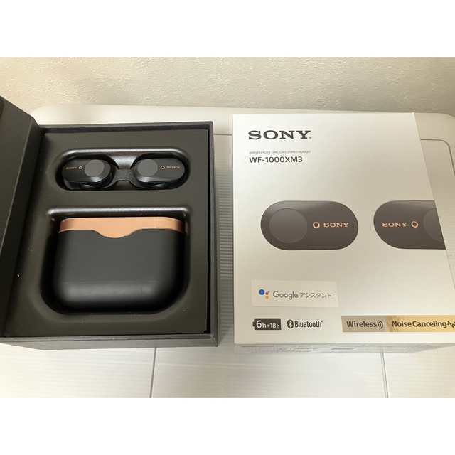 SONY(ソニー)の[ガジェット様専用]SONY WF-1000XM3ノイズキャンセル機能搭載  スマホ/家電/カメラのオーディオ機器(ヘッドフォン/イヤフォン)の商品写真