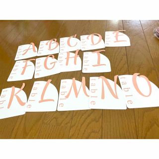 テーブルナンバー　席札　結婚式(ウェルカムボード)