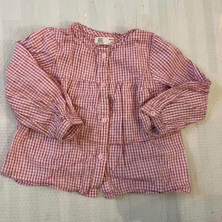 ザラキッズ(ZARA KIDS)のZARAチェックブラウス(ブラウス)