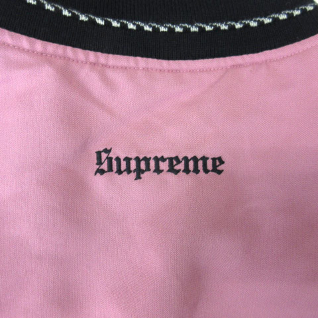 Supreme(シュプリーム)のシュプリーム 18AW ダイヤモンド レーヨン ボンバー ジャケット S ピンク メンズのジャケット/アウター(ブルゾン)の商品写真