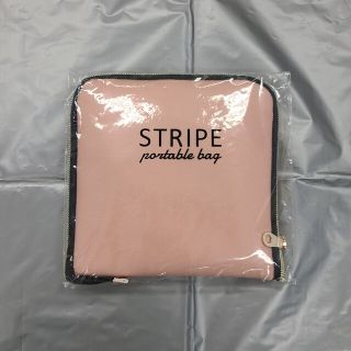 ○portable bag STRIPE ポータブルバッグ エコバッグ(エコバッグ)