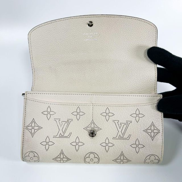 美品 ルイ ヴィトン 長財布 ポルトフォイユ イリス マヒナ 二つ折り財布-