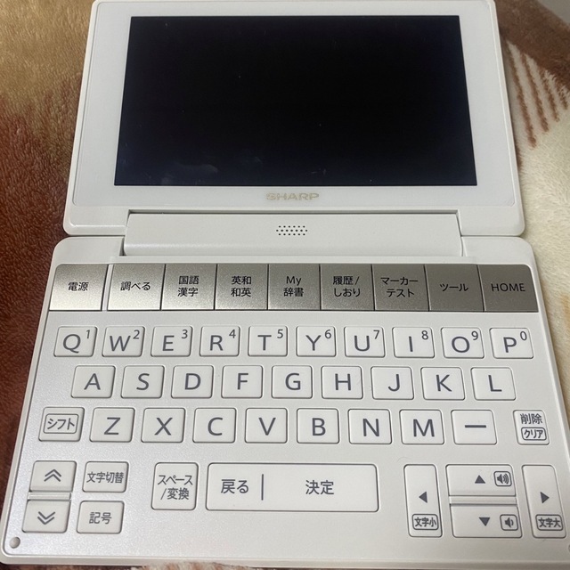 SHARP(シャープ)のBrain 電子辞書　SHARP　PW-SH3  ケース付き　高校生 スマホ/家電/カメラのPC/タブレット(電子ブックリーダー)の商品写真