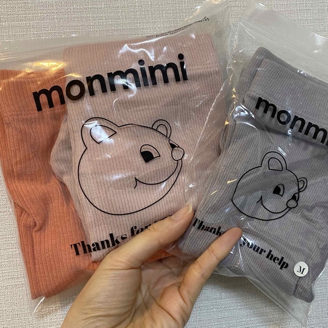 monmimi モンミミ⭐︎レギンスセット　Mサイズ キッズ/ベビー/マタニティのキッズ服女の子用(90cm~)(パンツ/スパッツ)の商品写真