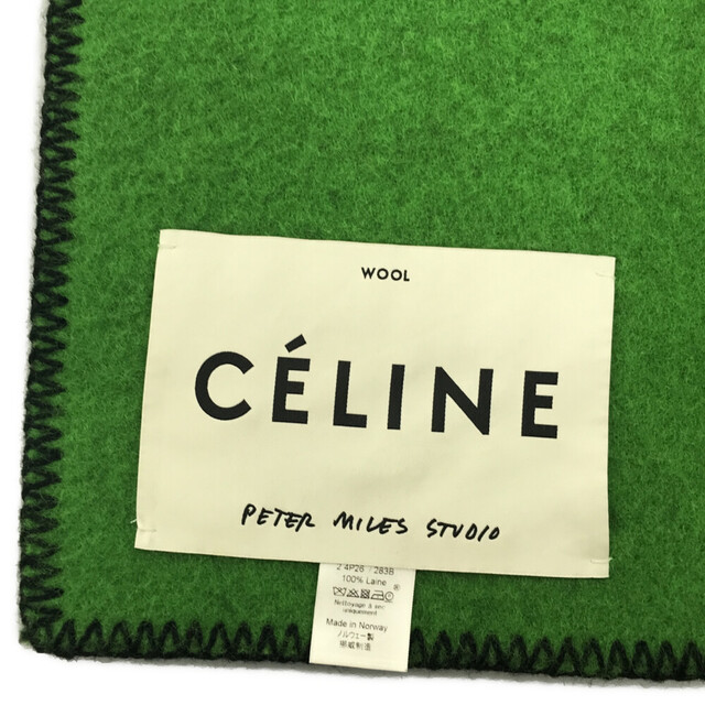 CELINE - CELINE セリーヌ Peter Miles Studio wool Blanket CELINE - CELINE セリーヌ Peter Miles Studio wool Blanket