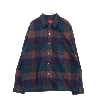 シュプリーム(Supreme)のSUPREME シュプリーム 21AW Plaid Flannel Shirt Multi 長袖 チェック シャツ パープル(シャツ)