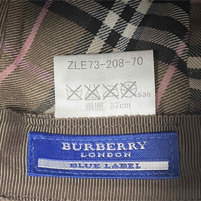 BURBERRY(バーバリー)の【新品希少】BURBERRY BLUELABELバーバリーナイトライダー刺繍ロゴ メンズの帽子(ハンチング/ベレー帽)の商品写真