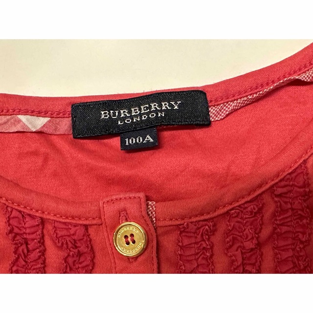 バーバリー　BURBERRY 女の子タンクトップ　フリルトップス100 キッズ/ベビー/マタニティのキッズ服女の子用(90cm~)(Tシャツ/カットソー)の商品写真