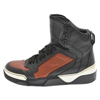 ジバンシィ(GIVENCHY)のGIVENCHY ジバンシィ スター スタッズ レザー ハイカットスニーカー ブラック(スニーカー)