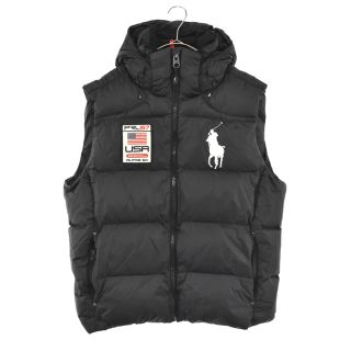 ポロラルフローレン(POLO RALPH LAUREN)のPOLO RALPH LAUREN ポロラルフローレン US POLO BIG PONY DOWN VEST USポロ ビッグポニーダウンベスト ブラック(ダウンベスト)