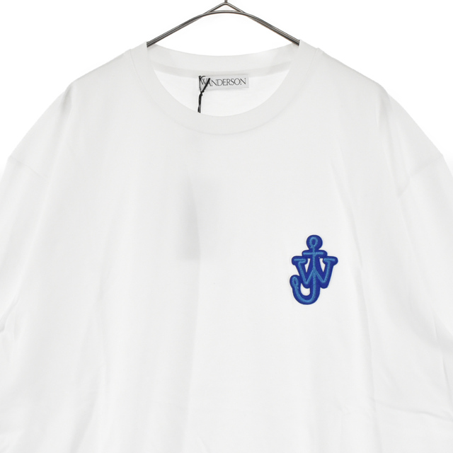 J.W.ANDERSON(ジェイダブリューアンダーソン)のJ.W.ANDERSON ジェー ダブリュー アンダーソン Anchor Patch T-shirt JT0061 パッチロゴ クルーネック半袖Tシャツ ホワイト メンズのトップス(Tシャツ/カットソー(半袖/袖なし))の商品写真